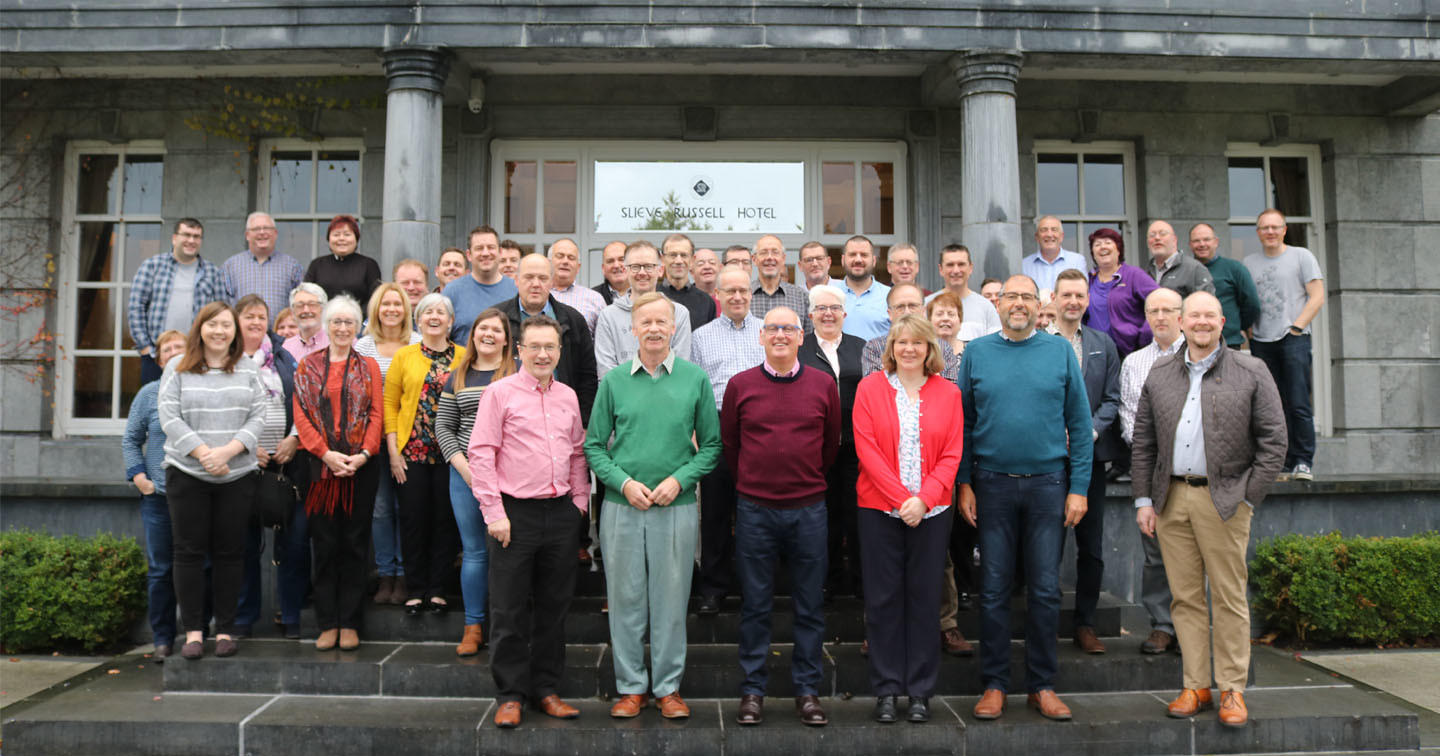 Some of the clergy and staff who attended the Connor Clergy Conference in the Slieve Russell Hotel, Co Cavan.