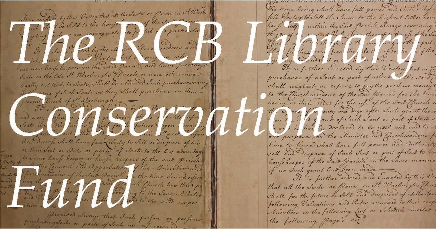 RCB Library Conservation Fund