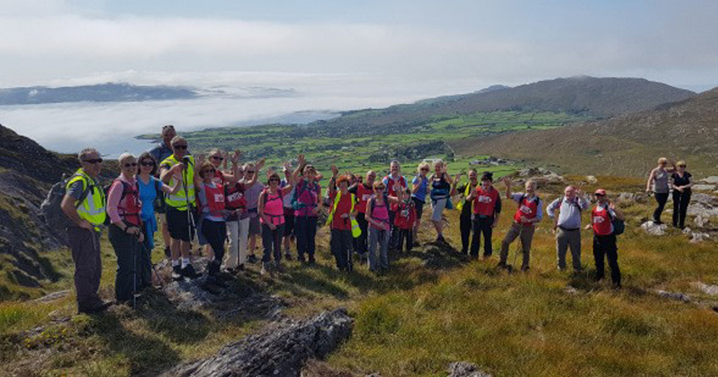 Some of the walkers in this stunningly beautiful part of Ireland.