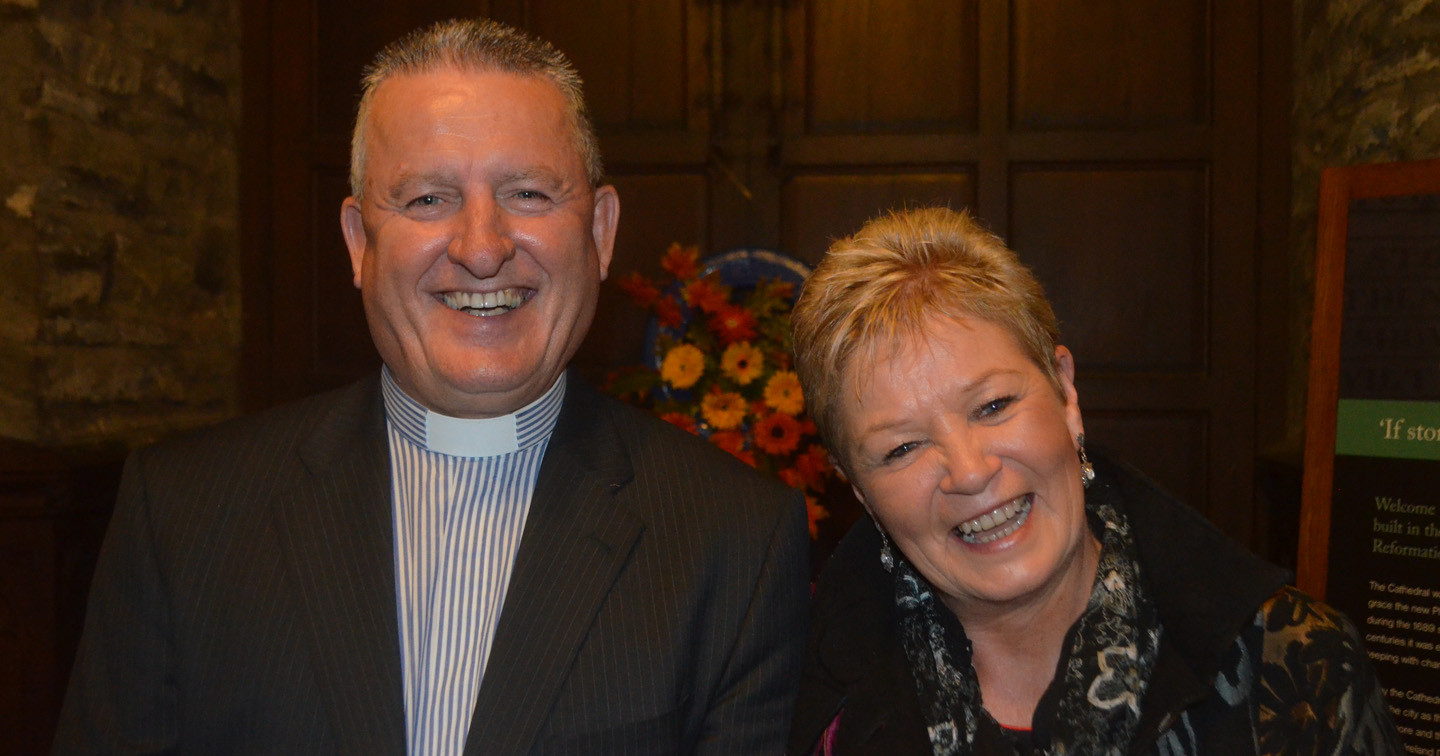 The Rev Canon Paul Whittaker and Mrs Carol Whittaker.