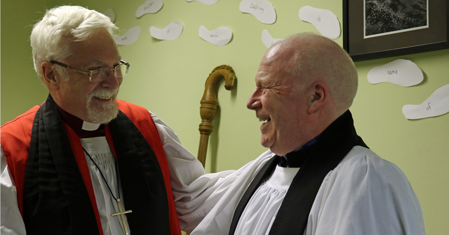 Bishop Harold Miller and the Revd Adrian McCartney.