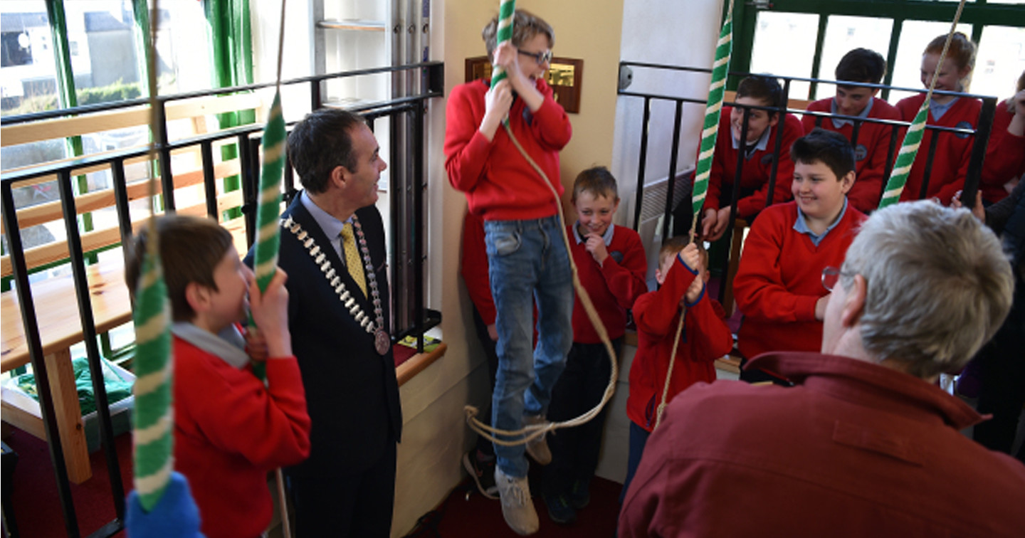 Ringing the changes at the Sam Maguire Community Bells.