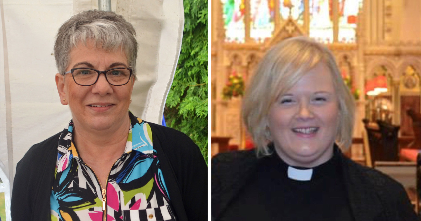 Left: Mrs Kaye Nesbitt, who has been elected as a co–opted member of Standing Committee. Right: The Revd Catherine Simpson, author of the Be Reconciled course.