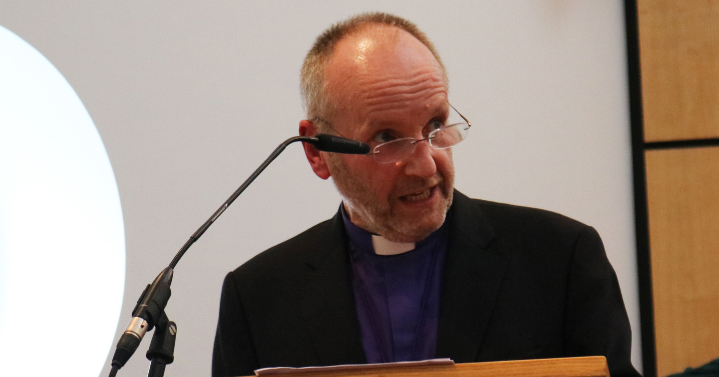 The Bishop of Connor, the Rt Rev Alan Abernethy, delivers his Presidential Address.