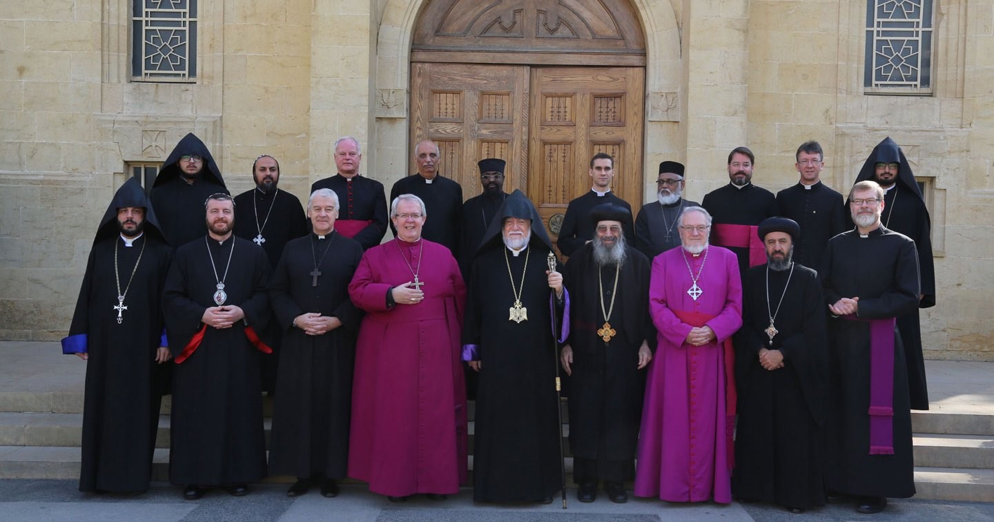 The last meeting of the Anglican–Oriental Orthodox International Commission in October 2017, at Antelias, Lebanon.