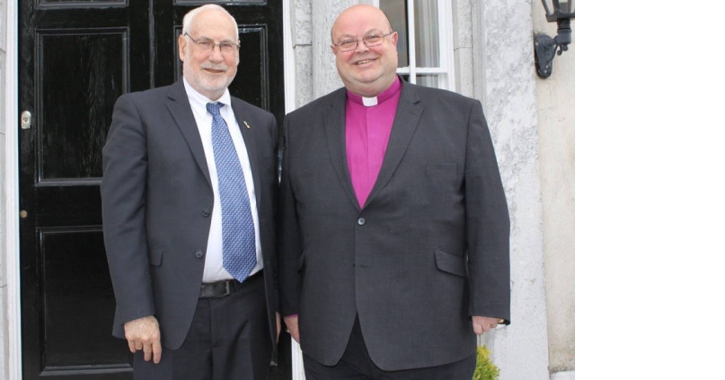 H.E. Ze’ev Boker, Ambassador of Israel, and the Right Reverend Dr Paul Colton, Bishop of Cork, Cloyne and Ross. Photo: Sam Wynn.