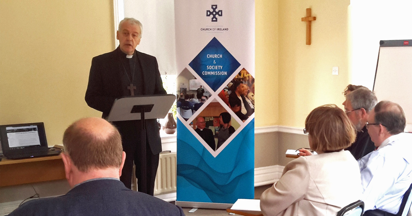 The Most Revd Dr Michael Jackson, Archbishop of Dublin, introduces the seminar.