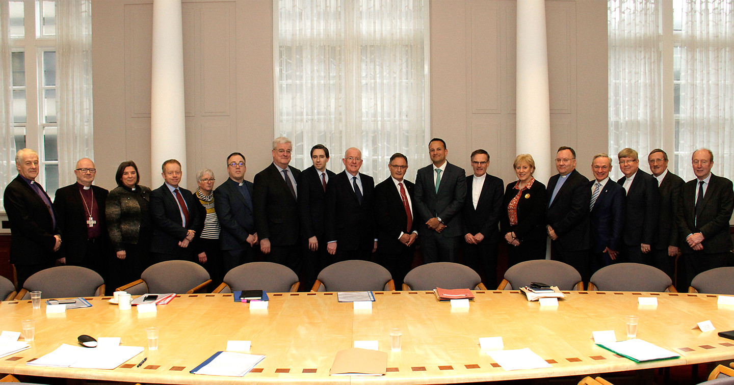 Delegation of Church of Ireland, Presbyterian and Methodist Church representatives meet with the Taoiseach and Government ministers