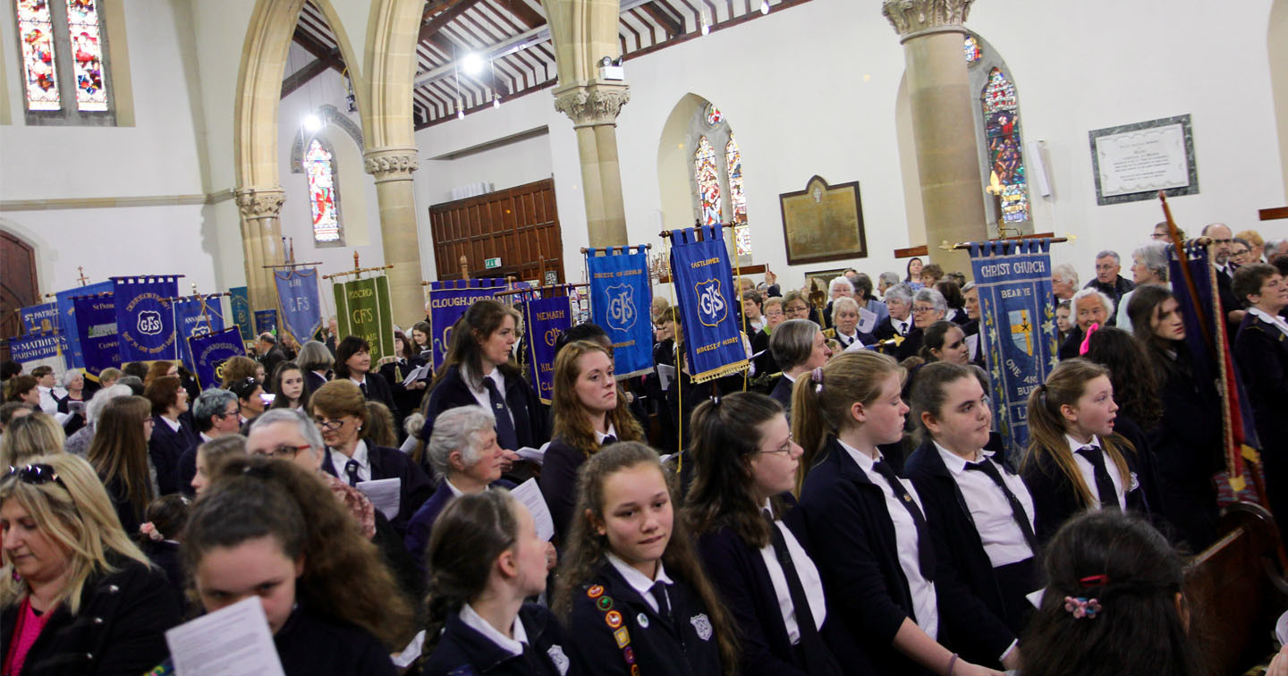 GFS members from all over Ireland and Northern Ireland filled Christ Church Bray for the 140th anniversary service.