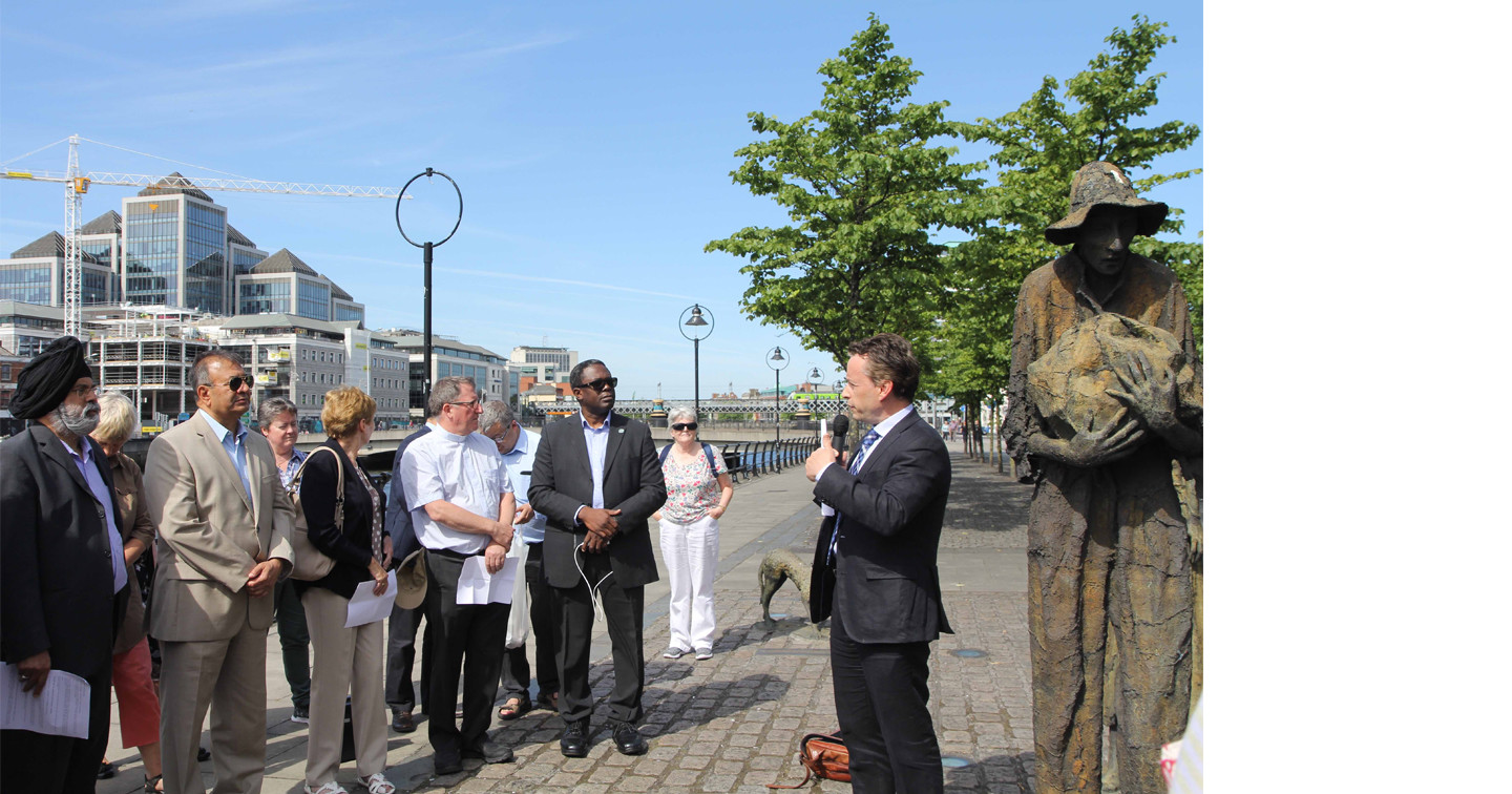 Representatives of Dublin’s faith communities who took part in the service.