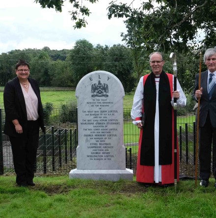 Memorial marks contribution  by Ely family to historic church