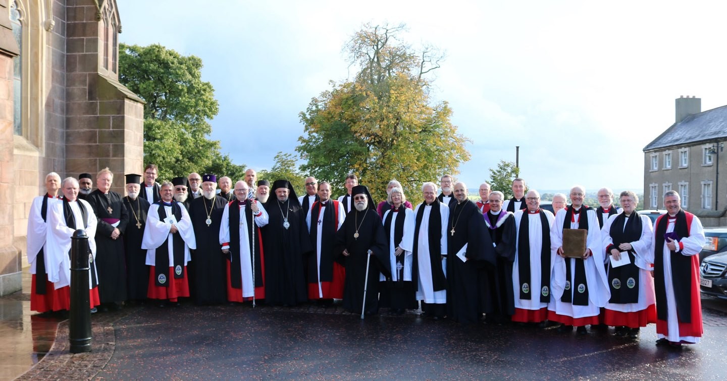 Members of the Commission with the Dean and Chapter of St Patrick's Cathedral, Armagh.