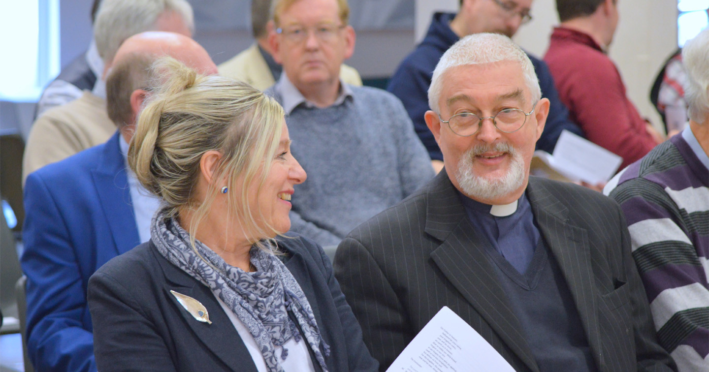 The Rev Canon John Budd and the Rev Denise Acheson. Photo by the Rev Elizabeth Hanna.