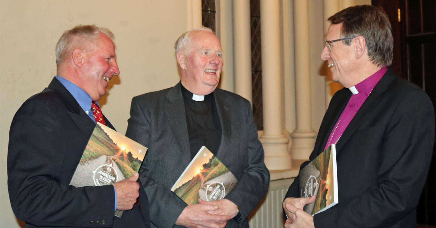 The Revd Ted Woods; Canon Cecil Hyland; Bishop Kenneth Kearon.