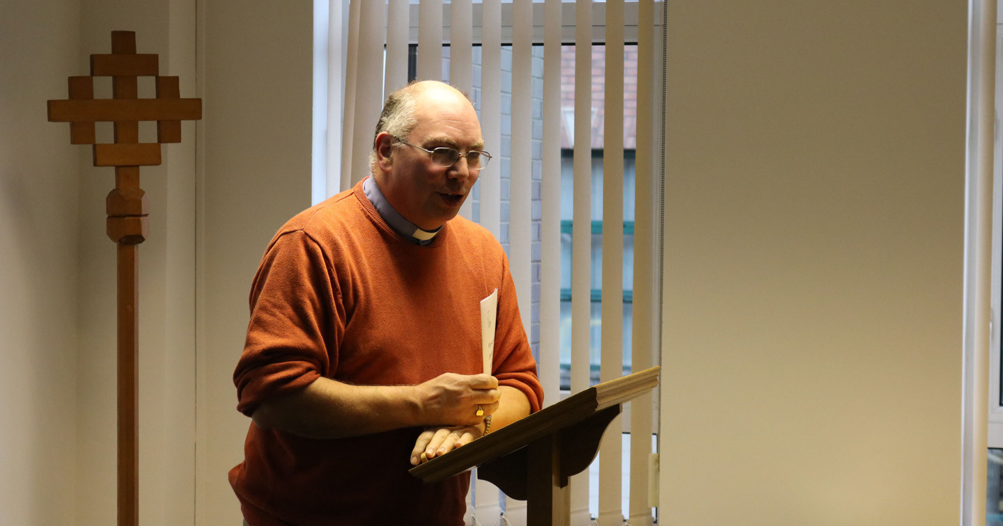 The Revd Andrew Orr, Chair of Eco Congregation Ireland, speaking at the seminar.