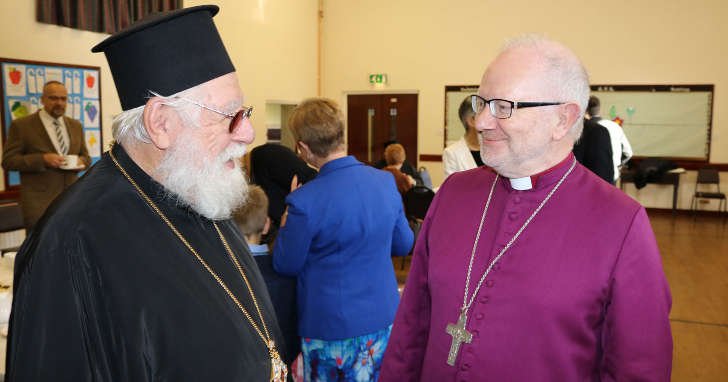 Archbishop Nikon, Albanian Orthodox Church in America, and the Most Revd Dr Richard Clarke, Archbishop of Armagh.