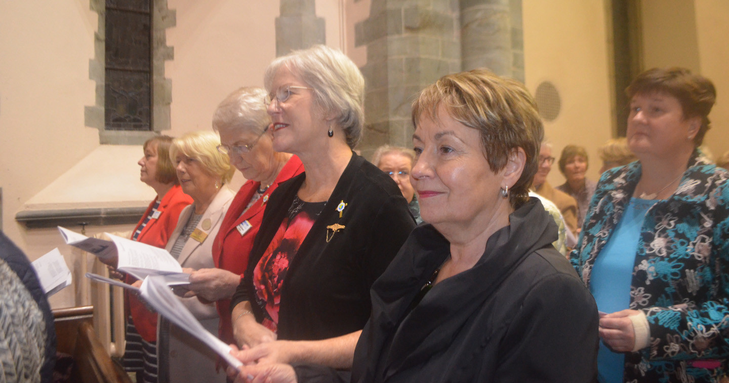 Officers of Derry and Raphoe Mothers' Union at the Festival Service in St Eunan's Cathedral, Raphoe.