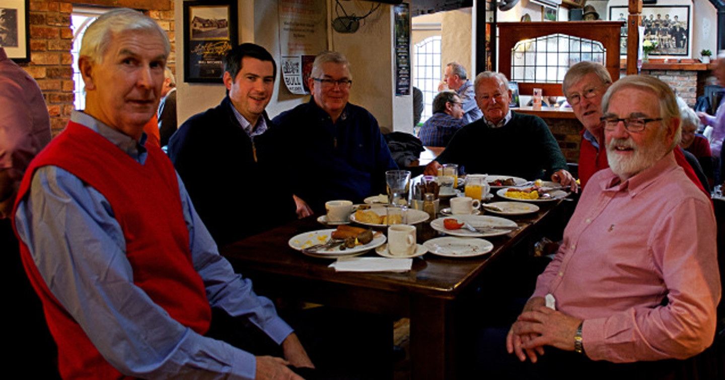Some of those who joined the Men’s Breakfast at The Bull McCabe’s, Cork.