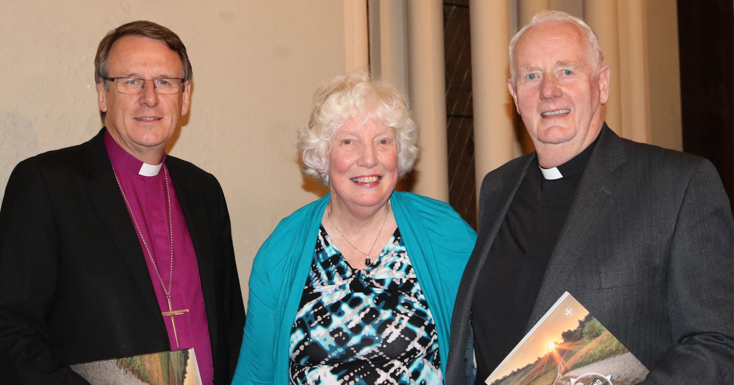 Bishop Kenneth Kearon; Mrs Dorothy Hyland; Canon Cecil Hyland.
