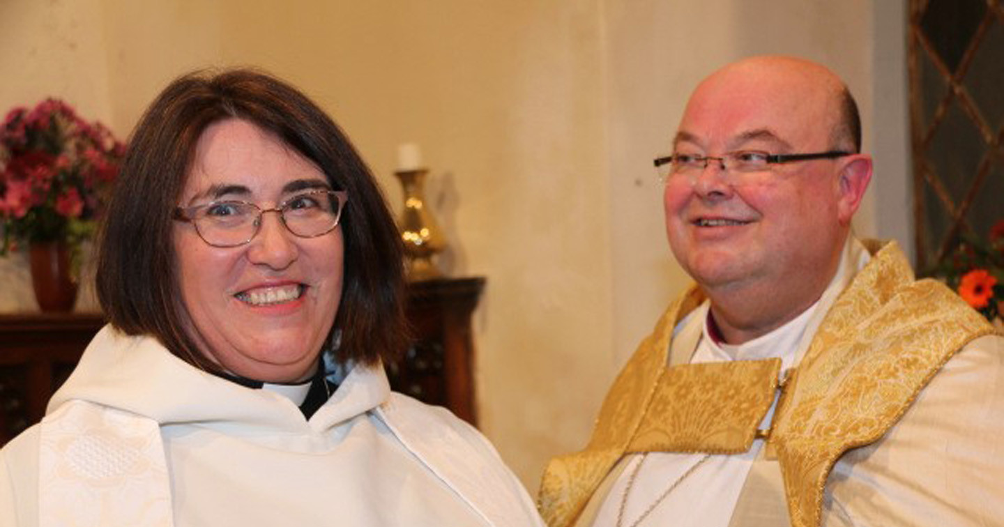 The new Dean with the Bishop.