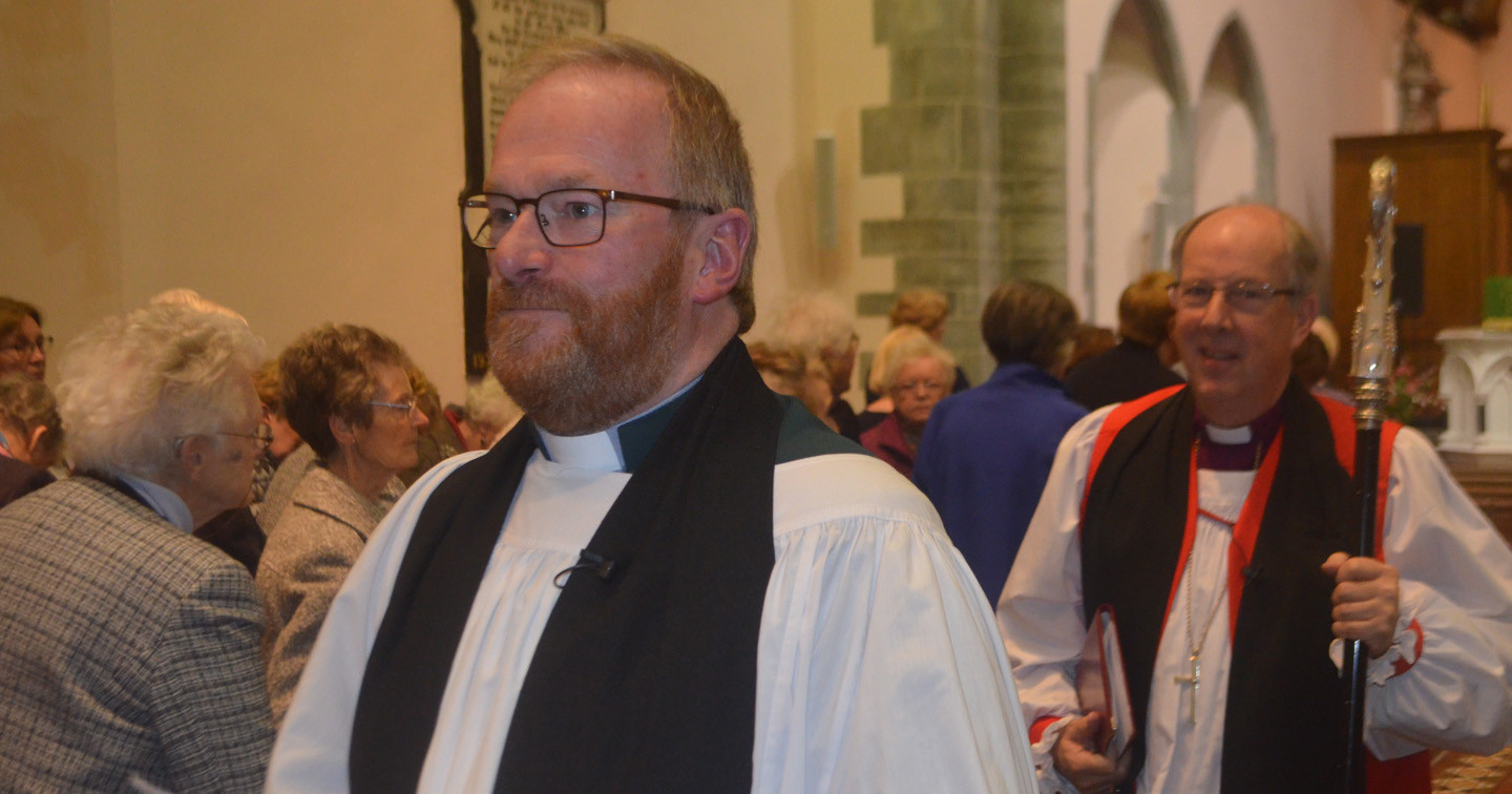 The Dean of Raphoe, the Very Revd Arthur Barrett, and the Bishop of Derry and Raphoe, the Rt Rev Ken Good, at the Mothers' Union Festival Service in St Eunan's Cathedral.