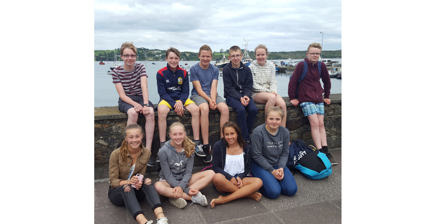 Young people from the Cork Diocesan Youth Council who went kayaking at Schull Pier on 23rd July.