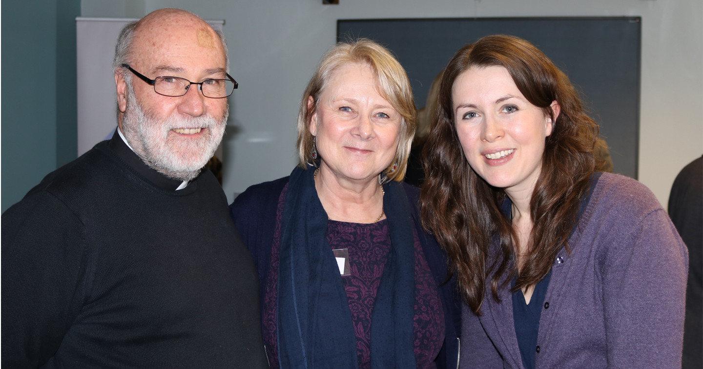 The Revd Stephen and Mrs Debbie Smyth (Kilmore and Inch parishes) with Ms Karen Kelly (Irish Council of Churches).