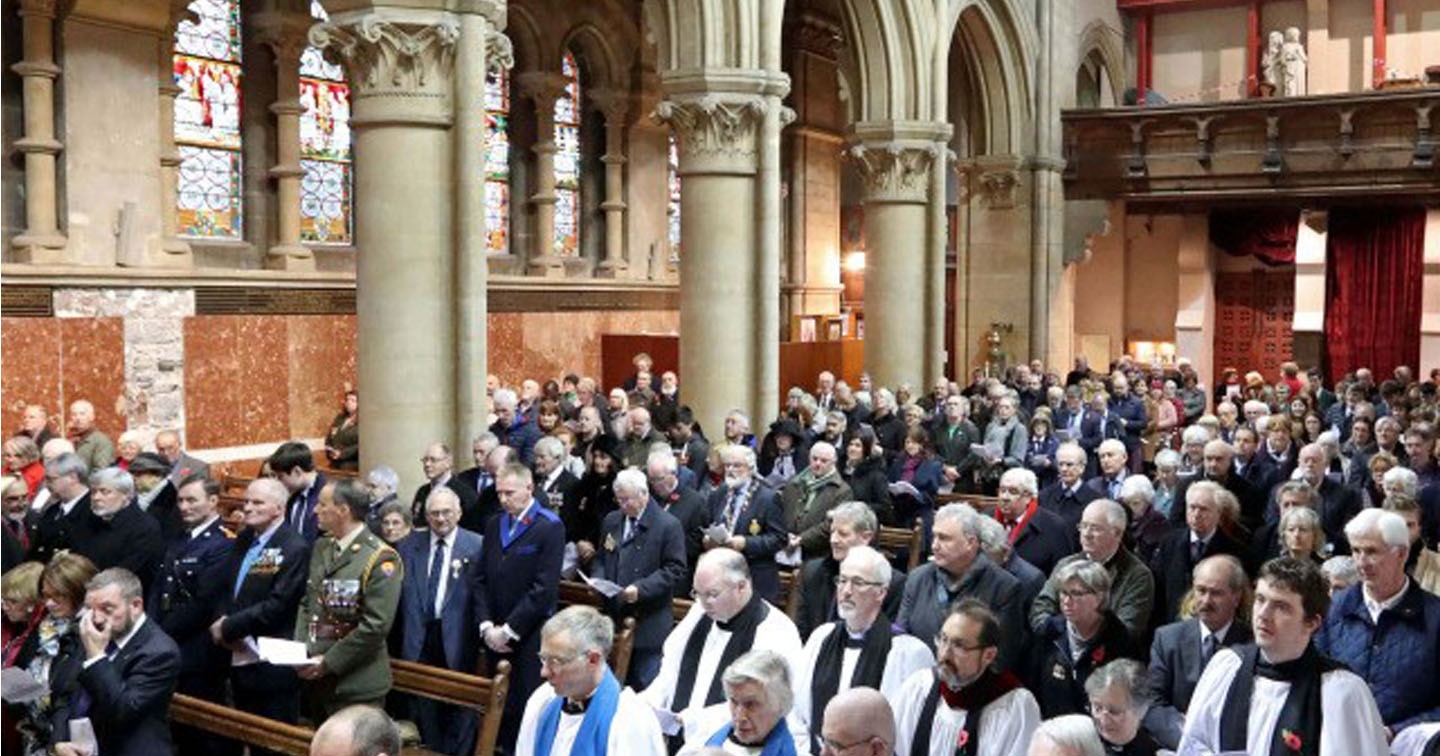 Armistice Day. The Centenary of the End of World War I. A Diocesan Service to mark the Centenary of Armistice Day, the end of World War I, at Saint Fin Barre’s Cathedral, Cork.