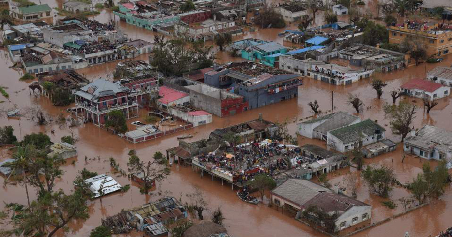 Storm damage in Mozambique caused by Cyclone Idai.  Photos provided courtesy of Mission Aviation Fellowship/Tearfund Ireland. 