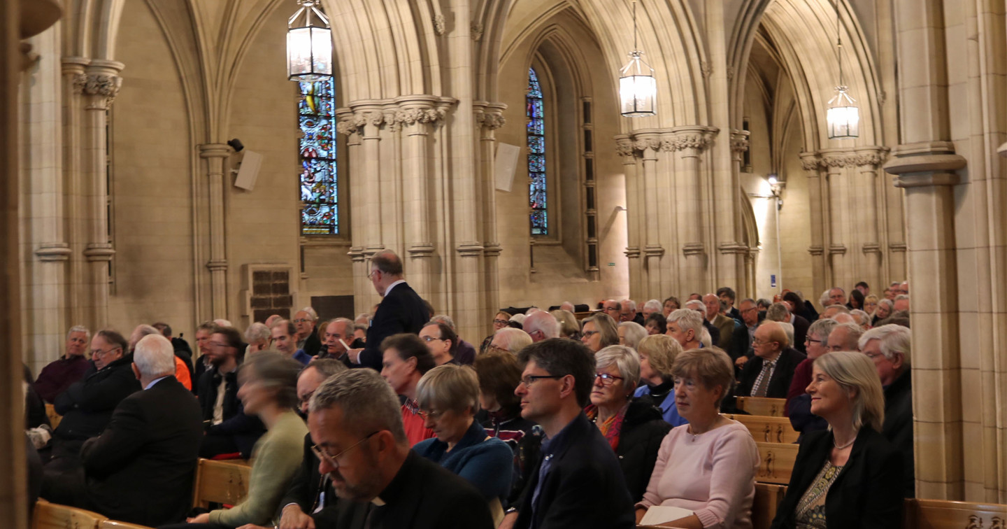 Delegates attending the Conference in the Nave of Christ Church Cathedral.