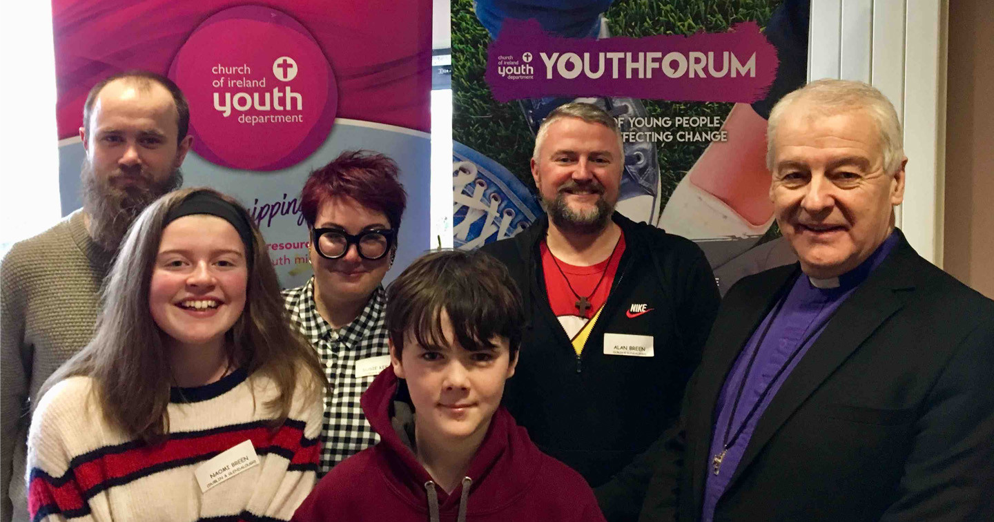 The Dublin & Glendalough contingent at the Church of Ireland Youth Forum. 