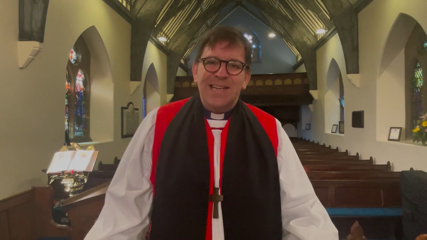 Bishop Andrew Forster at St Augustine's Church.