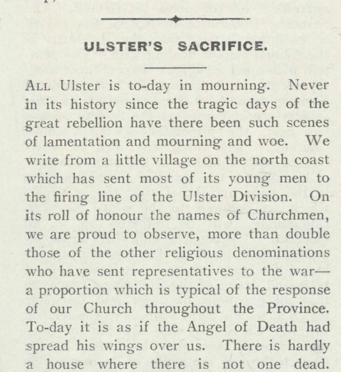 Church of Ireland Gazette 14 July 1916