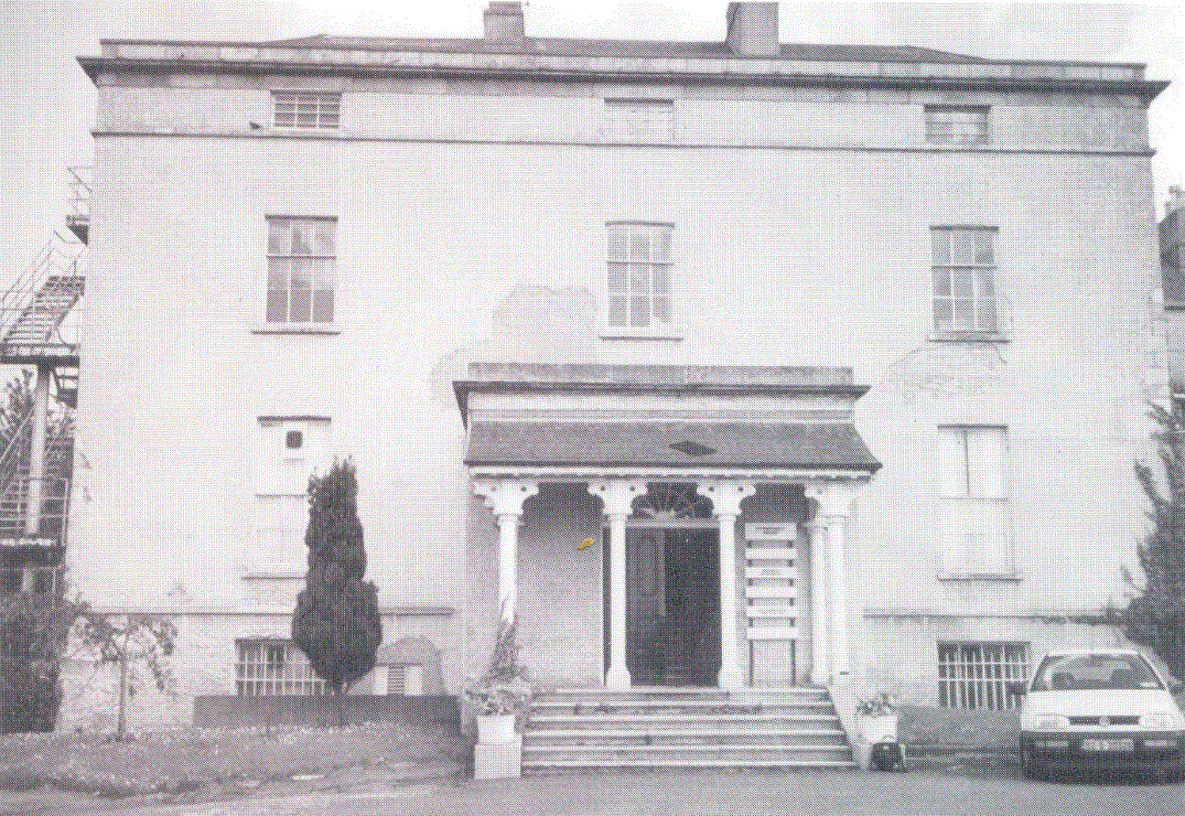 An image of Redesdale House, Kilmacud, Co Dublin, in the 1980s. From 'Eccentric Archbishop: Richard Whately of Redesdale' by Bryan MacMahon (Dublin, Local History Society, 2005).