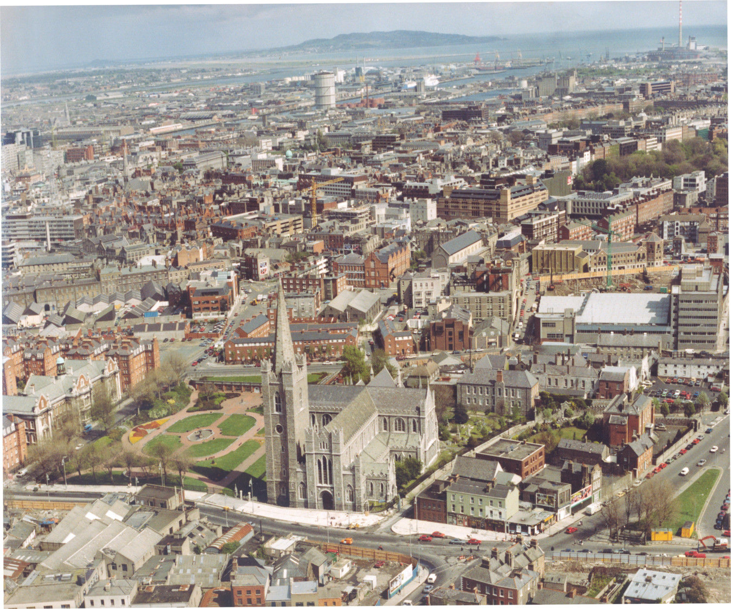 Aerial view of St Patrick's Cathedral - RCB Library C2.6.2