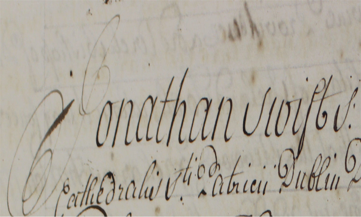 Jonathan Swift was Dean of St Patrick's Cathedral between 1713 and 1745 - RCB Library C2.1.3.8