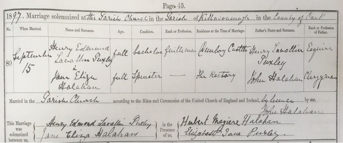 Berehaven Marriage Register, RCB Library P788/3/1