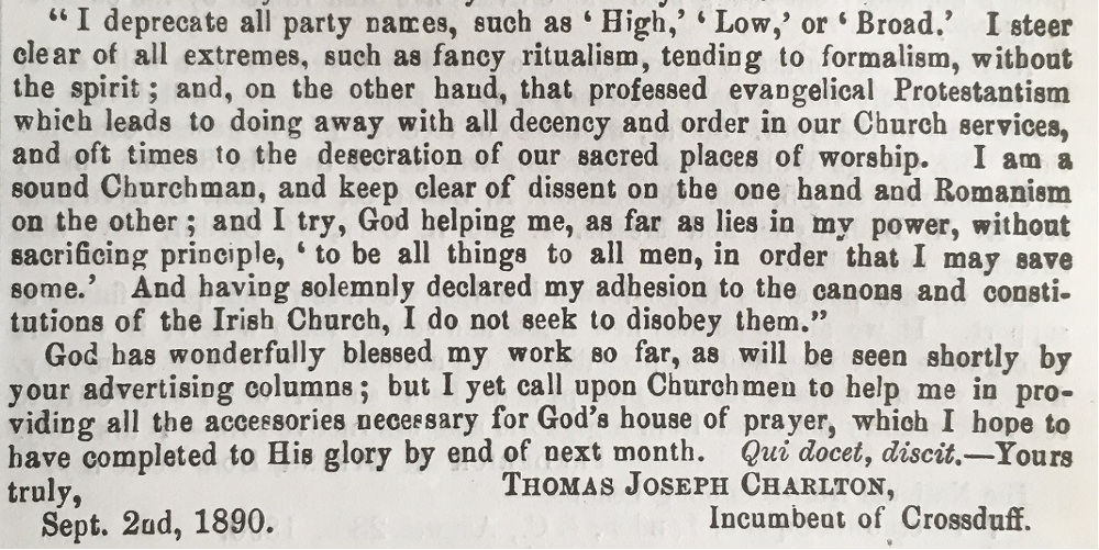 Irish Ecclesiastical Gazette, 05 September 1890