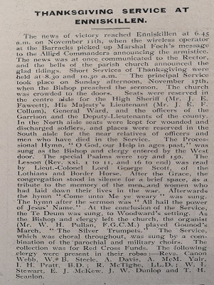 Church of Ireland Gazette, 22 Nov. 1918.