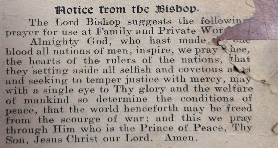 Kilmore Diocesan Gazette, Dec. 1918.
