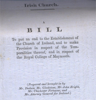 Irish Church Bill, March 1869