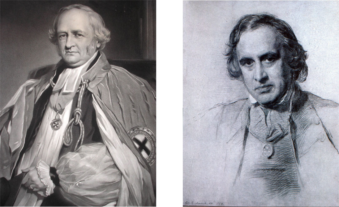 Left: Marcus Gervais Beresford, Primate and archbishop of Armagh, 1862-85. Right: Richard Chevenix Trench, archbishop of Dublin, 1864-84