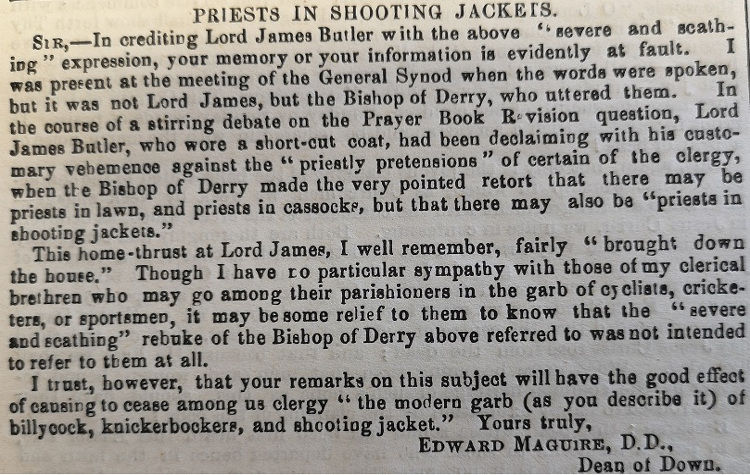 Irish Ecclesiastical Gazette, 30 June 1893.