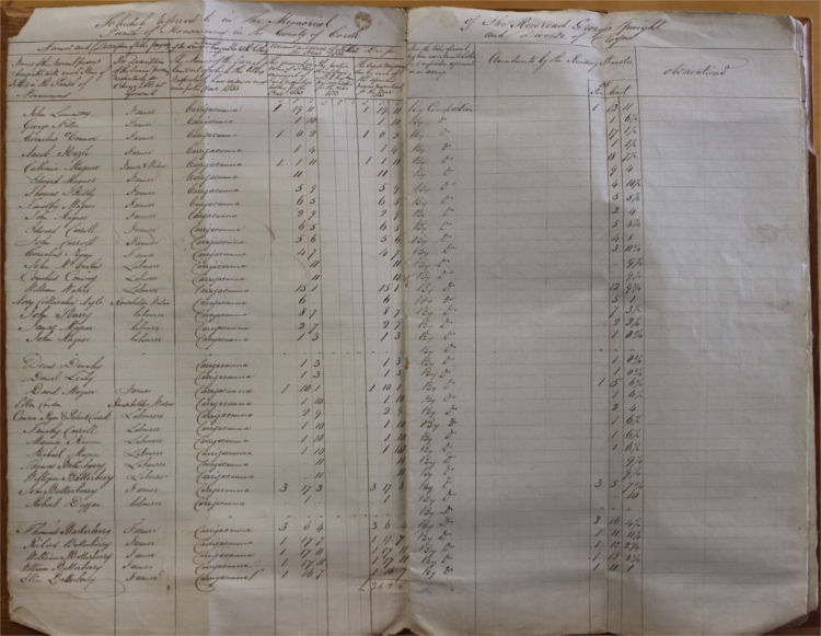 The Monanimy parish records include an original Tithe Applotment book, for the period 1832-1833. RCB Library P.1136.22.1