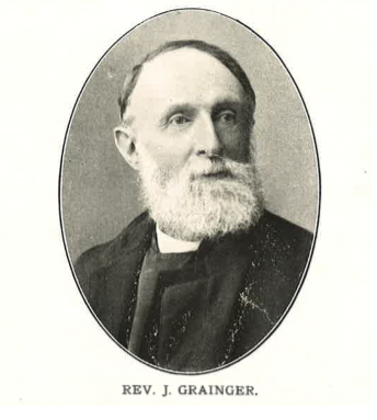 The Revd John Grainger (1830-91) from Sketch of St. Barnabas' Church, North Wall (undated).