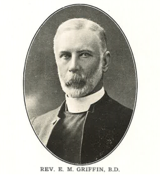 The Revd Edward Morgan Griffin (c1851-1923) from Sketch of St. Barnabas' Church, North Wall (undated).
