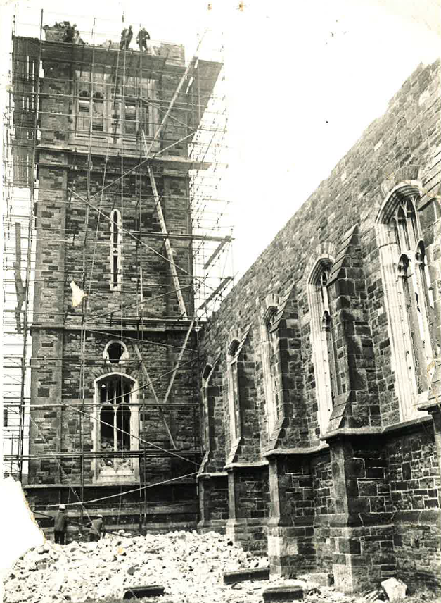 Another photograph of St Barnabas during demolition, again probably taken during spring, 1969. From the RCB Library Photograph Collection.