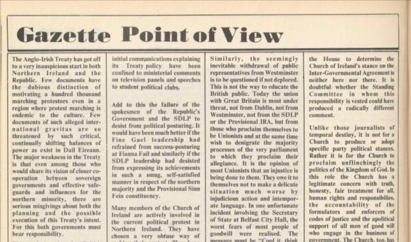 Church of Ireland Gazette, 29 November 1985