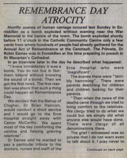 Church of Ireland Gazette, 13 November 1987