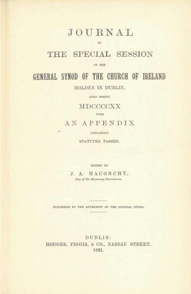 General Synod of the Church of Ireland 1920